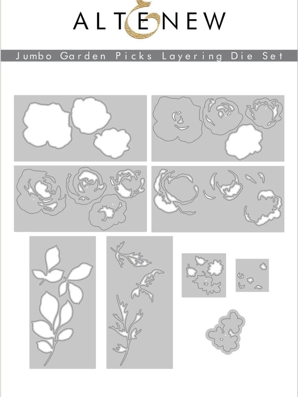 Jumbo Garden Picks Layering Die Set - Altenew